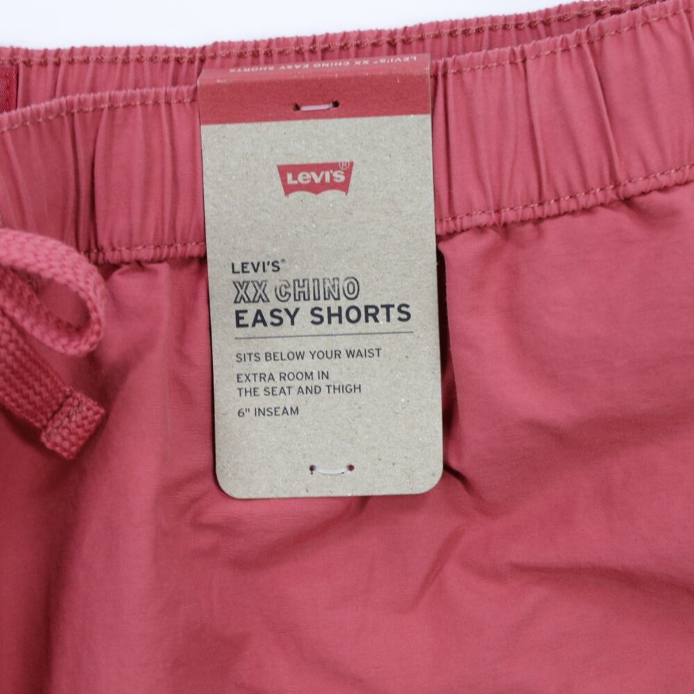 Levi's Men's XX Chino Easy 6" Elastic Drawstring Pocket Shorts Red Size XL - Picture 11 of 12